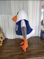 Uyeah ODM MOQ 1PC Costume de Mascotte d'Oiseau de Dessin Animé Personnalisé, Logo de Marque OEM, Costume de Mascotte en Peluche d'Aigle pour Adulte