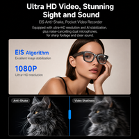 Lunettes Intelligentes IA W610T en Gros avec Caméra 8MP, Interpolation 32MP, Traduction IA, Transfert Photo WiFi, Appel Bluetooth et Double Micro