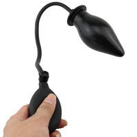 Dildo Anal Inflable de Acero Inoxidable, Vibrador Anal para Mujeres, Dilatador Anal Femenino