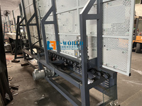 Mesin Pemoles Tepi Kaca Vertikal Otomatis dengan Kontrol PLC, Keamanan Tinggi, dan Meja Putar Otomatis 46kw