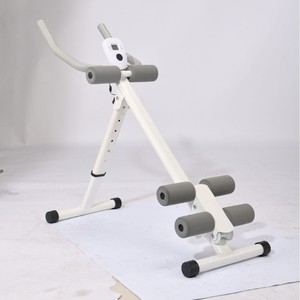 Máquina de Abdominales Plegable Blanca de 124x38x100cm para Reducción de Cintura, Uso en Casa u Oficina - Product Image 1