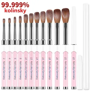 1PCS Gradient Kolinsky Acrylic Nail <b>Brush</b> Pure Nail <b>Brushes</b> For Acrylic Application Professional Pure Sable Nail Art <b>Brush</b> Set - Product Image 1