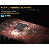 Module de contrôle d'antenne PCB rf 2.4ghz, 1mw, appareil de communication sans fil, à puissance basse, pour rf nrf24l01