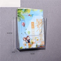 Support d'affichage en acrylique transparent personnalisé A3/A4/A5/A6, porte-brochures en acrylique, support mural pour brochures en acrylique