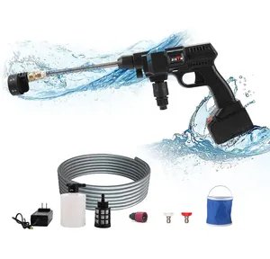 Draagbare Hoge Druk Cleaner Waterpistool Draadloze Professionele Hydroshot Wasmachine Voor Wasstraat 40 Met Lading Batterij