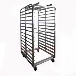Manufacture Factory Metal Stainless Steel Meat Hanging <strong>Rack</strong> Frame Shelf Trolley Cart For Roasted Smoked Mutton Bacon Pork Beef - Product Image 5