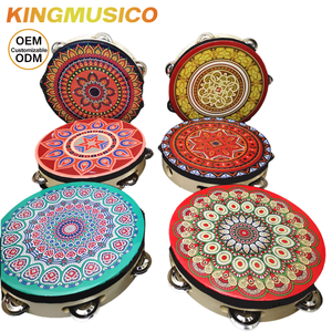 Set de Percusión Orff, Pandereta y Tambor de Mano de 6-8 Pulgadas, Tambor de Baile con Marco para Educación Musical y Actuaciones |   Venta al por Mayor de Fábrica OEM - Product Image 2