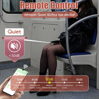 Vibrateur portable à commande par application, 9 fréquences, stimulateur clitoridien, étanche IPX7, chargement magnétique, silencieux, rechargeable, en silicone