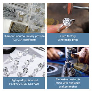 फिनेज्स 18k ठोस सोने 3ct vs1 अंडाकार कट लैब उगाई गई हीरे की सगाई की अंगूठी महिला - Product Image 6