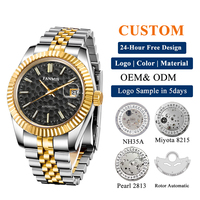 Montre Mécanique pour Hommes Étanche 100m pour la Natation avec Mouvement Japonais NH35, Conception Personnalisée de Qualité, Vente en Gros OEM Populaire