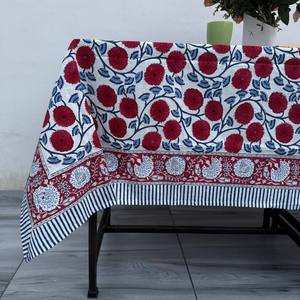 Jaipuri Handmade Unique Simple Floral Hand Block Printed Indian Cotton Eco-Friendly Durable <b>Round</b> <b>Table</b> Cover for <b>Table</b> Styling - Product Image 3