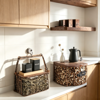 Bocaux de cuisine hermétiques écologiques de grande capacité pour grains de café et sucre, à poser sur le comptoir