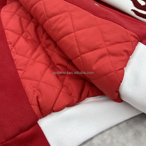 Veste surdimensionnée brodée, veste de baseball en cuir avec logo personnalisé, veste streetwear varsity pour hommes - Product Image 5