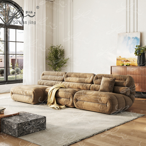 Set <span class=keywords><strong>Divani</strong></span> Sottovuoto con Pouf Pieghevole e Compresso, Divano <span class=keywords><strong>Letto</strong></span> in Schiuma Compressa per Stanza degli Ospiti, Arredamento Multifunzionale - Product Image 3