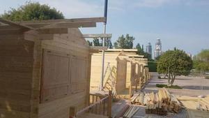 Small Market Green Garden Wood Modern Prefab Log Cabin Leisure Wooden House - Product Image 2