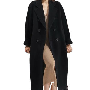 Abbigliamento invernale da donna di alta qualità cappotto di <span class=keywords><strong>lana</strong></span> da donna cappotto da donna fatto a mano <span class=keywords><strong>in</strong></span> <span class=keywords><strong>lana</strong></span> di Cashmere Double face lungo da donna - Product Image 3