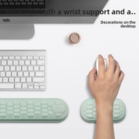 Support de poignet rectangulaire en mousse à mémoire de forme pour clavier mécanique et tapis de souris de bureau, protège-poignets pour femmes