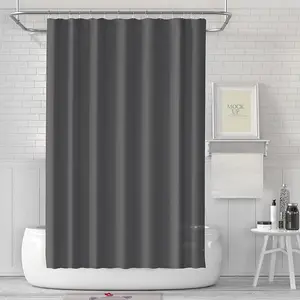 Amazon Hot Selling High Quality Hotel Bath Curtain PE Bathroom Vinyl Shower Curtain Shower Liner