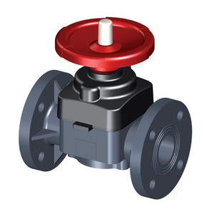Vanne à diaphragme Clean Diaphragm Valve série 2300 PVC U DN 15 1/2 pouces pour le contrôle de température normale - Product Image 1