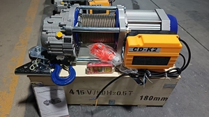 New Low Noise Aluminum Metal 110V-440V 0.5-5 Ton Wire Rope Lift <b>Hoist</b> Winch - Product Image 3