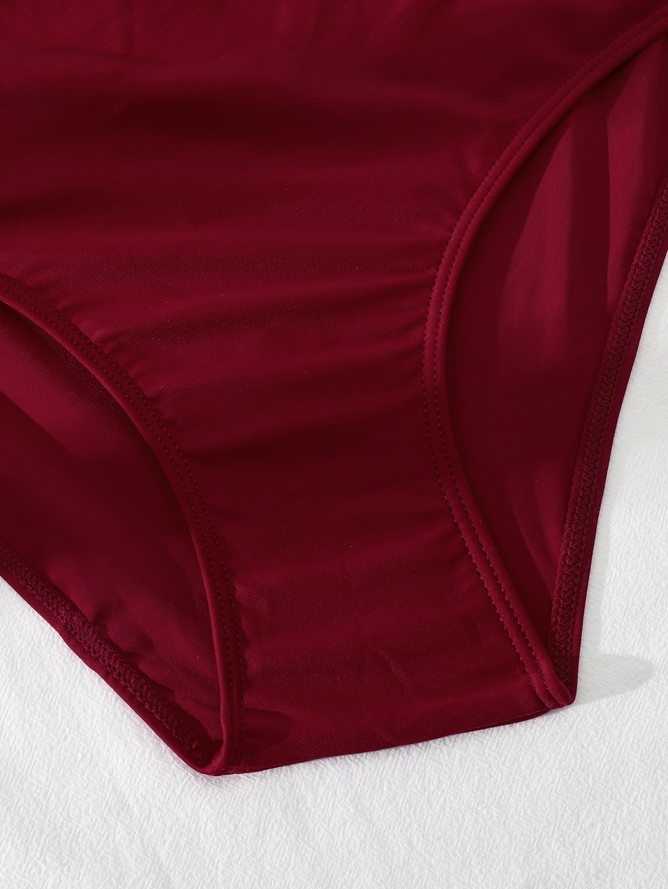 2022 New Design DAMO Plus Size High Waisted Bikini Sexy Women Red Ruffle Two Pieces Summer Girls Sauna Wear Hot Swimwear