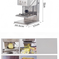 Nouvelle machine automatique professionnelle pour la découpe de frites bouclées et la fabrication de chips de pommes de terre pour la restauration rapide