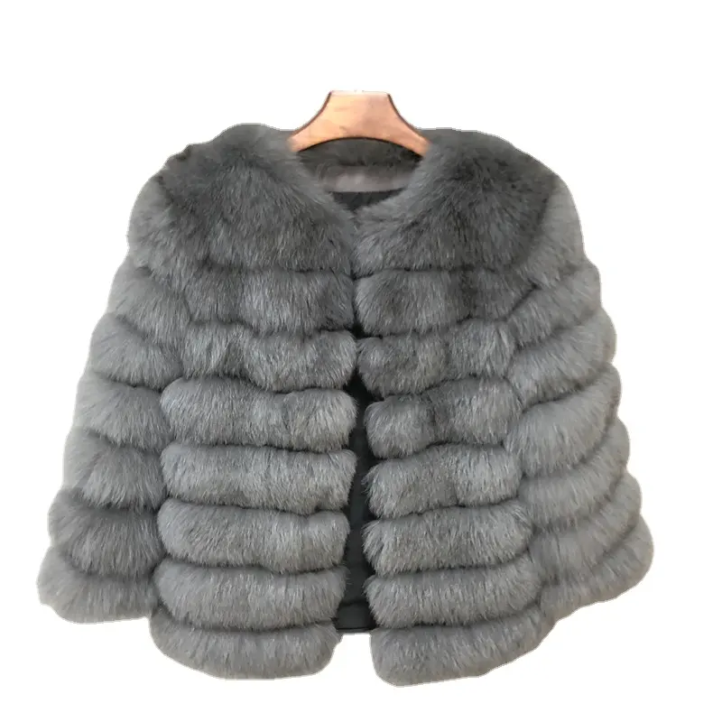 Mùa Đông Bong Bóng Fox Mink Raccoon Bán Buôn Fur Coat Phụ Nữ Bất Fur Bomber Mùa Đông Sang Trọng Fur Jacket Cho Cô Gái