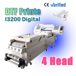 เครื่องพิมพ์อุตสาหกรรมขนาด 24 นิ้ว 4 หัวพิมพ์ DTF I3200 เครื่องพิมพ์อิงค์เจ็ทขนาด 24 นิ้ว สำหรับเครื่องรีดร้อนพิมพ์ลายเสื้อยืด พร้อมเครื่องเขย่าผงทรานเฟอร์ - Product Image 1
