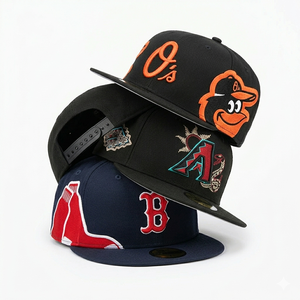 Casquettes de baseball ajustées classiques pour hommes de haute qualité, à visière plate, personnalisées, à 6 panneaux, avec fermeture snapback, Gorras De Béisbol - Product Image 4