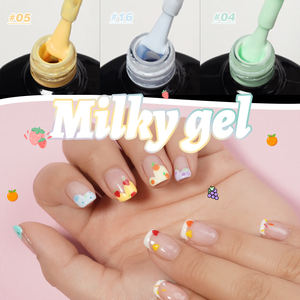 Color Factory - Nuevo Esmalte de Gel Blanco Lechoso para Uñas, Gel de Pintura para Arte de Uñas, Libre de TPO y HEMA, OEM ODM, Esmalte de Gel UV - Product Image 1