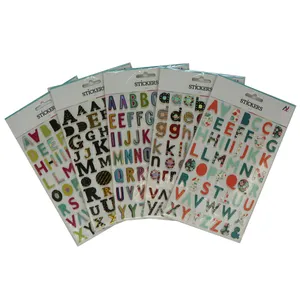 2023 penjualan terlaris kualitas baik populer holografik alfabet EVA tebal stiker dalam 26 huruf dengan cetakan warna-warni sangat modis