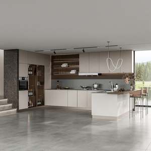 Sistema de Muebles de Cocina de Lujo Santopova con Estanterías Abiertas y Almacenamiento para Vinos - Product Image 6