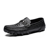 Mocassins pour hommes en cuir de vachette véritable, style Penny Loafer, à enfiler, légers, pour la conduite, décontractés, de loisirs et d'affaires