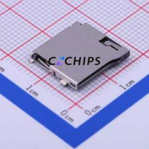 HYC77-TF09-200 SD Card / Memory Card Connector SMD Connector Self-Return Type MicroSD Card (TF Card) Card Holder With - Product Image 1