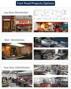 Équipement de cuisine de restauration rapide pour les restaurants KFC McDonald's de qualité commerciale - Product Image 4