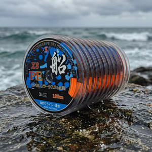 JIESHIDA X8 Lenza da Pesca Intrecciata a 8 Fili, 100m, 21kg, 45LB, Lenza PE per Pesca in Barca, Acqua Salata, Alta Resistenza all'Abrasione - Product Image 1