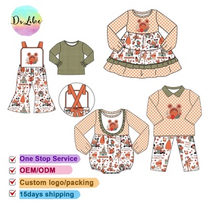 <span class=keywords><strong>Vestito</strong></span> autunnale per bambini con <span class=keywords><strong>zucca</strong></span> topolino tuta da bambino giorno del ringraziamento personaggi vestiti per bambine - Product Image 1