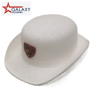 Cappello da sole da donna classico senza tempo cappello bianco in rete bianca cappello da sole Derby <span class=keywords><strong>bombetta</strong></span> uniforme - Product Image 5