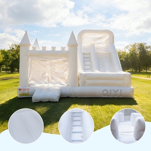 ปราสาทลมสีขาว บ้านลมเป่าลมสำหรับเด็กเล่นกลางแจ้งเชิงพาณิชย์ - Product Image 3