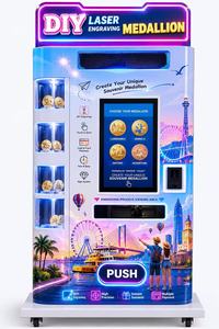 Distributeur automatique de pièces de monnaie souvenirs avec gravure laser instantanée : Créez de nouveaux flux de profit, gestion cloud, libre-service 24h/24, équipement touristique - Product Image 2