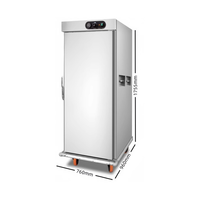 Chauffe-Plats Professionnel à Convection 11 Niveaux en Acier Inoxydable avec Porte Vitrée, Économie d'Énergie, Contrôle Numérique Intelligent pour Buffets et Restauration