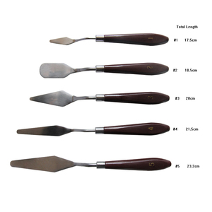 <span class=keywords><strong>arte</strong></span> 5Pcs pintura de aceite uso <span class=keywords><strong>arte</strong></span> paleta cuchillo espátula de plástico mango de acero inoxidable raspador de pintura - Product Image 6