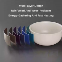 Cuiseur à riz portable multifonctionnel à faible teneur en sucre avec pot antiadhésif en céramique et écran tactile pour la cuisson du riz et de la bouillie