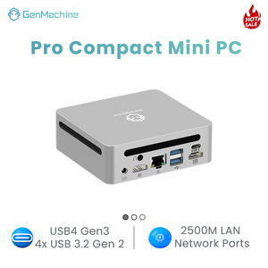 GenMachine 7 6800H มินิพีซี 6 คอร์ 2.5G LAN Wifi BT 5.2 2HD 4USB 3.0 USB4 3 จอแสดงผล RAM 32GB LPDDR5 SSD Ryzen7 6800H 32GB - Product Image 1
