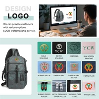 Sac à bandoulière personnalisé BSCI pour le camping en plein air, la randonnée, l'escalade, le cyclisme, la pêche, en polyester