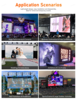 Pantalla LED de Alquiler UHLED 500x500 500x1000, Video Wall LED, Pantalla LED para Iglesias, Pantalla LED para Exteriores P2.6 P2.9 P3.91