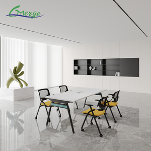 Bàn hội nghị mô-đun kim loại hiện đại có thể mở rộng thời trang cho bàn họp văn phòng 4 người với bảo hành 10 năm - Product Image 1