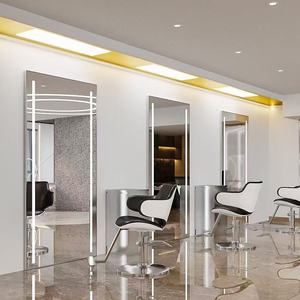 Estación de Estilismo en Oferta con Luz LED, Muebles de Salón, Estación con Espejo, Suministro de Fábrica China - Product Image 2