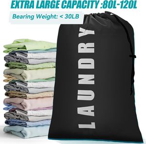 Camping <b>Laundry</b> <b>Bag</b> Durable Rip-Stop Material Large Capacity for Outdoor Travel Camping, Dorm ,<b>Laundry</b> Hamper Liner - Product Image 3