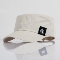 Casquette plate pour homme, chapeau vert militaire, bâton en tissu à cinq branches, style étoile, casquette de canard décontractée, casquette en coton à bord plat